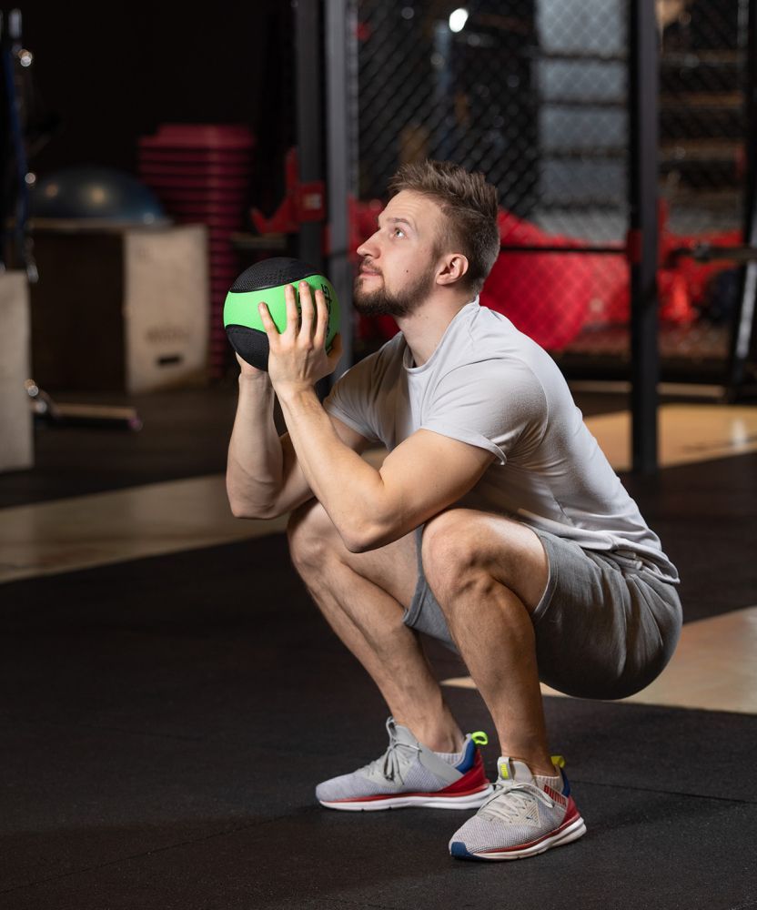 Фотографии Медбол высокой плотности GB-702, 2 кг, зеленый