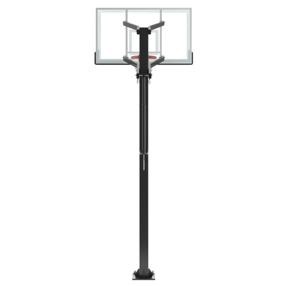 Фотографии Баскетбольная стойка стационарная UNIX Line B-Stand-PC 72"x42" (180 х 105 см) R45 H230-305 см
