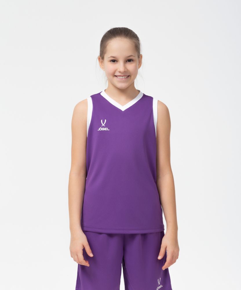 Фотографии Майка баскетбольная JOGEL CAMP Basic, фиолетовый, детский