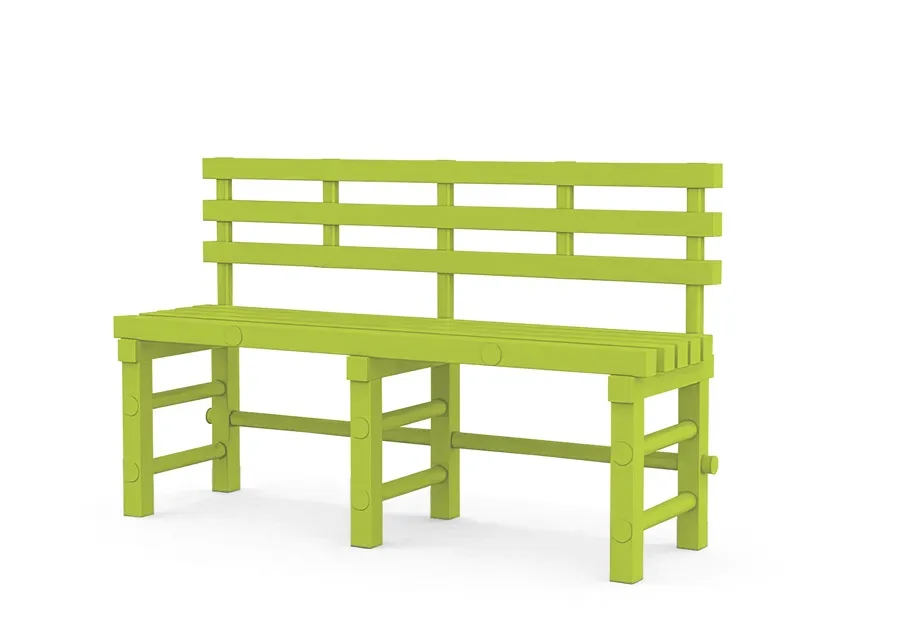 Фотографии Скамья со спинкой