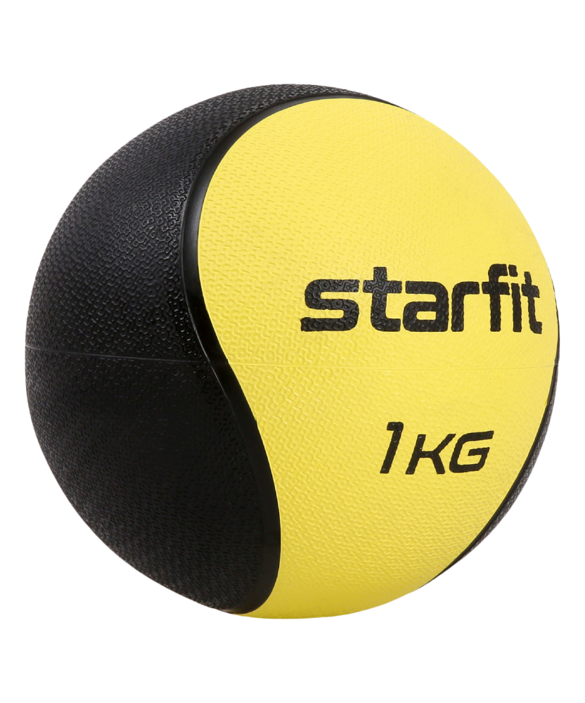 Фотографии Медбол высокой плотности GB-702, 1 кг, желтый