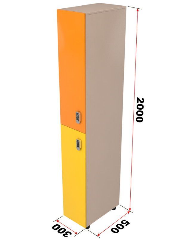 Фотографии Шкаф c покрытием HPL 200х50х30 (см) Pioner A16316