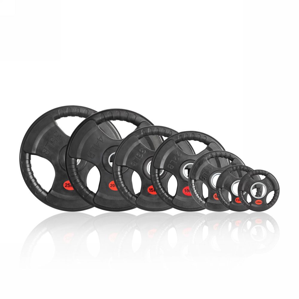 Диск 51 мм. обрезиненный с 3-мя хватами 1,25 кг, VictoryFit VF-S510125