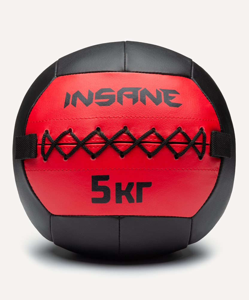 Фото Медбол IN24-WB100, 5 кг, красный