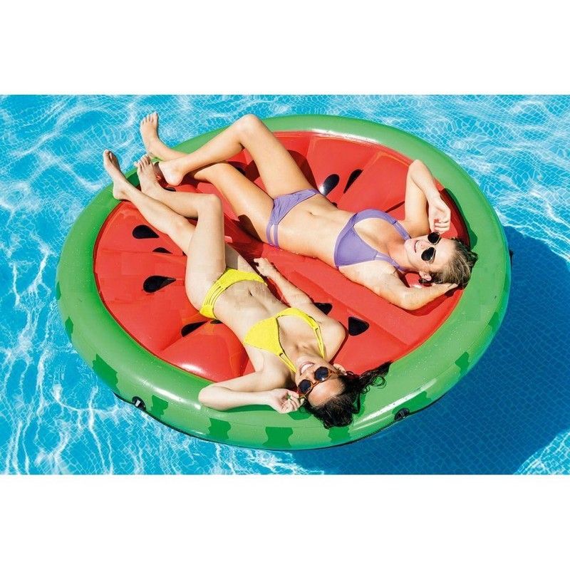 Фотографии Матрас круглый Intex Арбуз 183х23см 56283