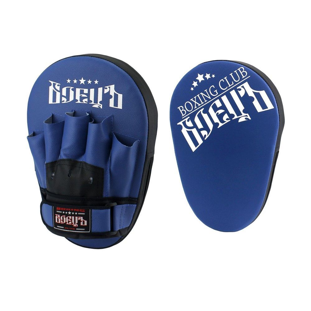 Фотографии Лапы боксерские прямые Боецъ ВВР-211 сине-черный