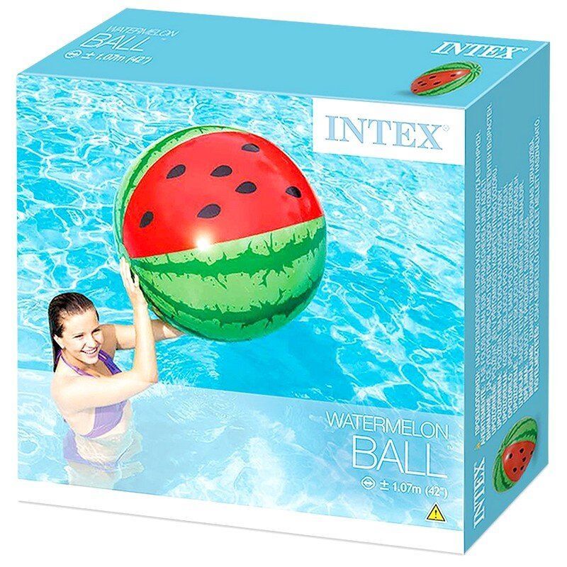 Фотографии Мяч надувной d107см Intex Арбуз Watermelon Ball 58071