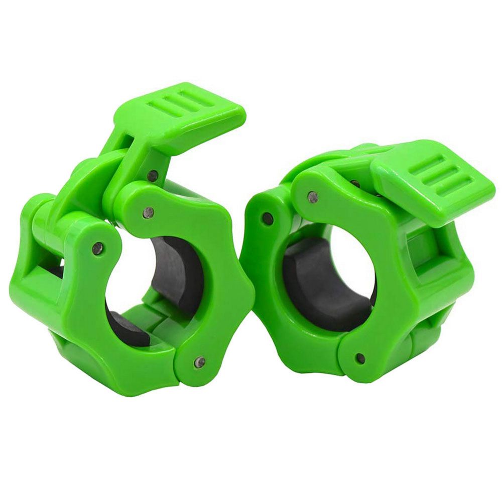 Фото Замки для грифа Sportex пластик система LOCK-JAW PRO (d 25) E42119 зеленый