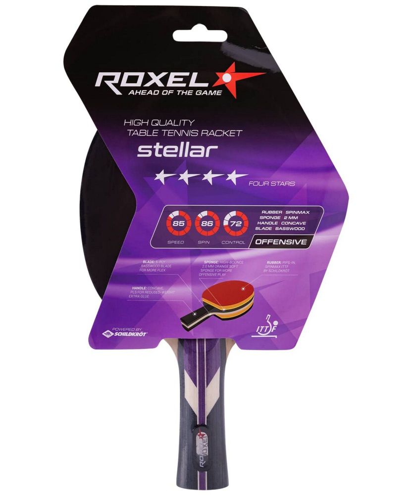 Фотографии Ракетка для настольного тенниса Roxel 4* Stellar, коническая