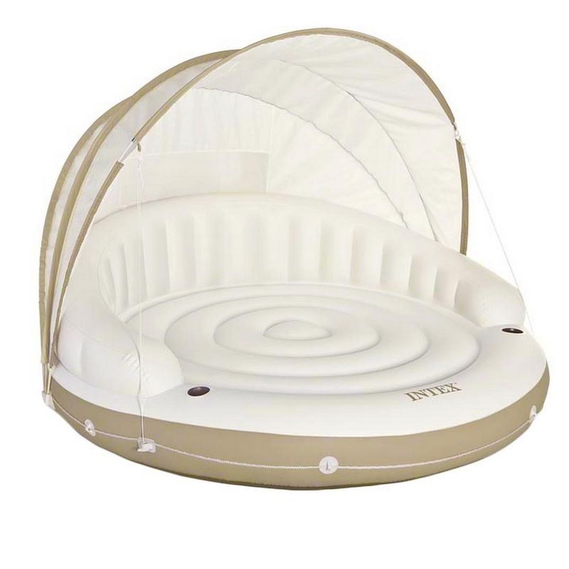 Фотографии Надувной круг-шезлонгсо сьемным навесом Intex 58292