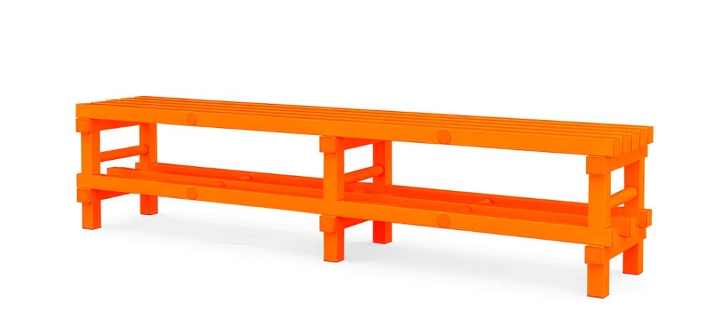 Фотографии Скамья двухуровневая усиленная