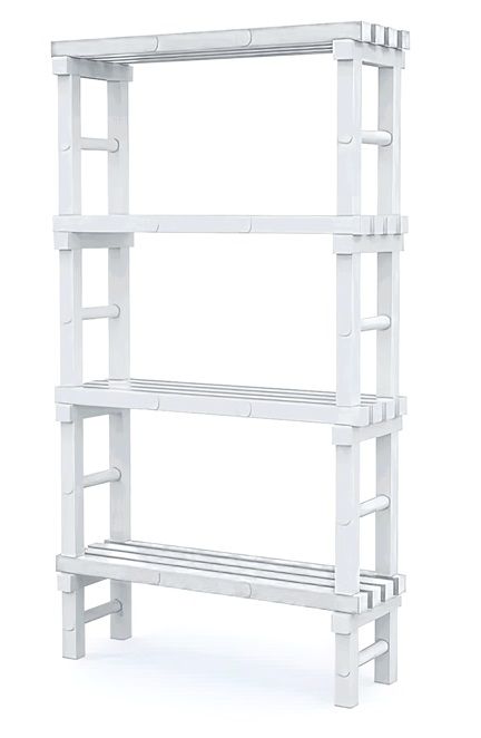 Фотографии Стеллаж пластиковый, 1 м