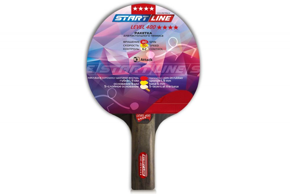 Фото Теннисная ракетка Start line Level 400 New (прямая) 12503