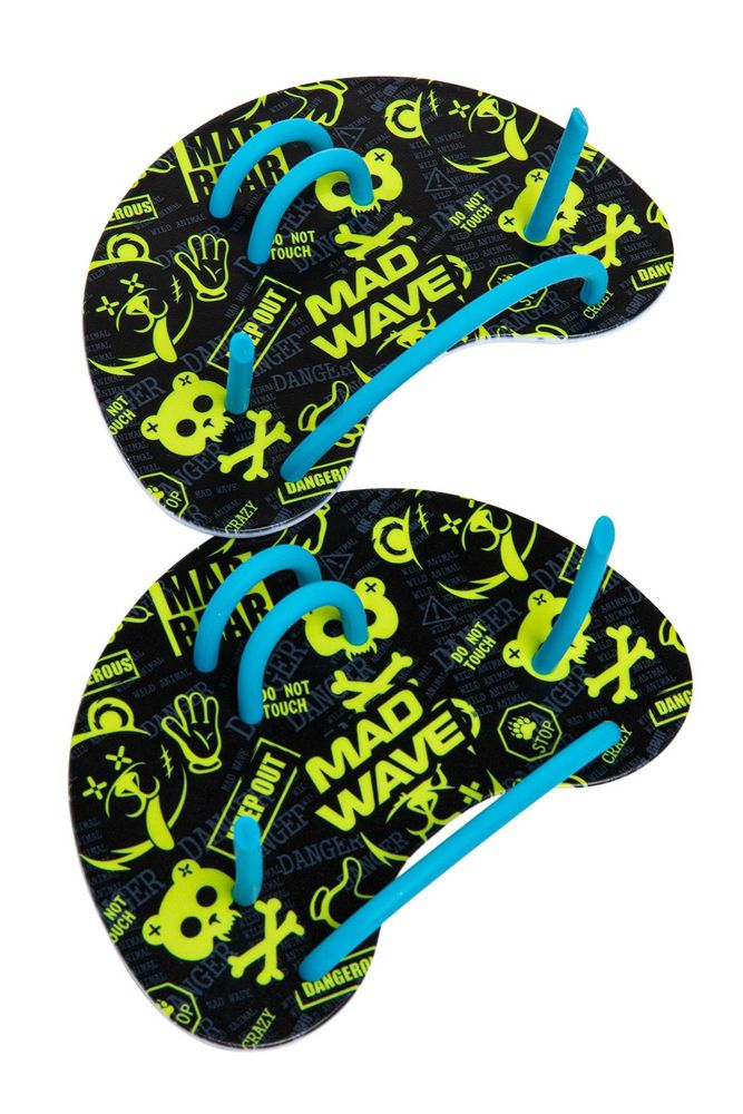 Фотографии Лопатки Mad Wave Paddles Finger Fun M0743 03 0 01W салатовый