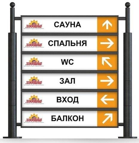 Фото Указатель стальной низкий арт. 387