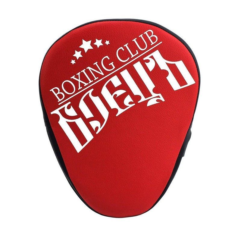 Фотографии Лапы боксерские гнутые Боецъ 111 красно-черные