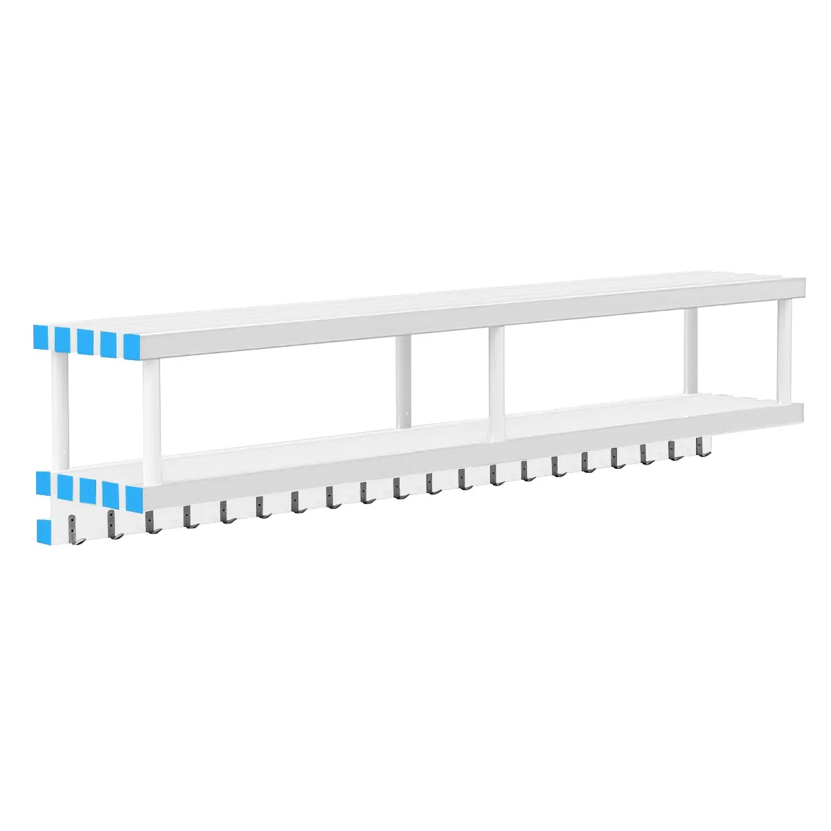 Фотографии Полка навесная с крючками (20) для полотенец