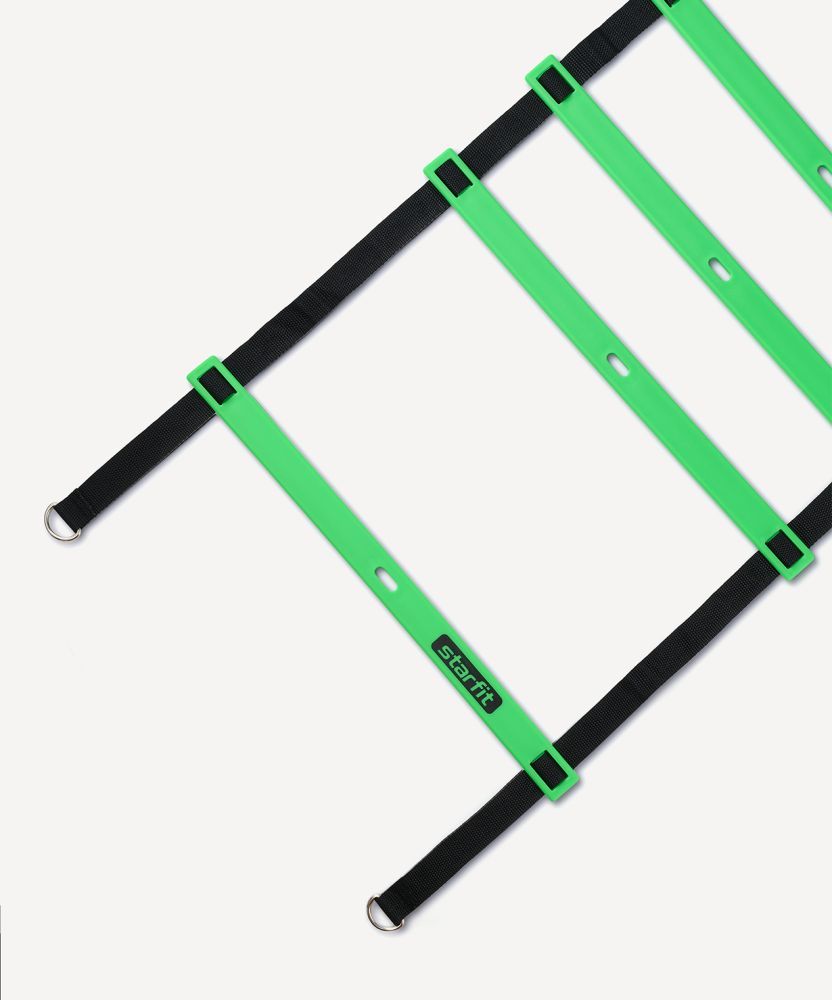 Лестница координационная STARFIT FA-601, 5,8 м, ярко-зеленый/черный