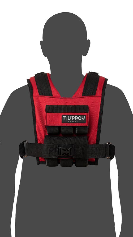 Фото Жилет-утяжелитель Hard Training FILIPPOV 13кг (красный) 13 кг