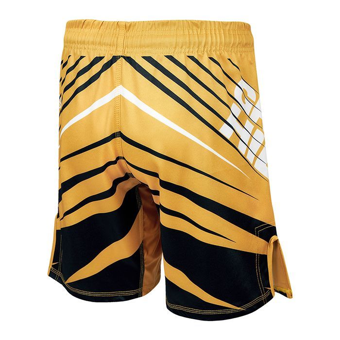 Фотографии Шорты Green Hill MMA SHORT IMMAF approved MMI-4022, черно-золотой