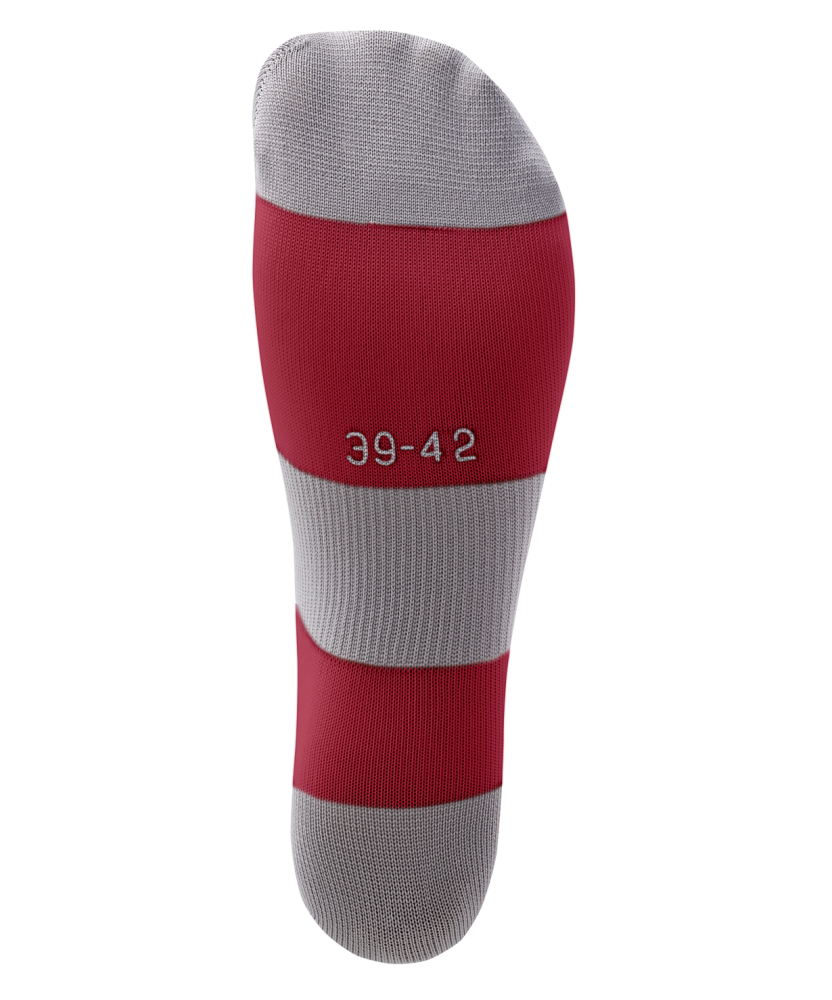 Фотографии Гетры футбольные CAMP BASIC SOCKS, гранатовый/серый/белый