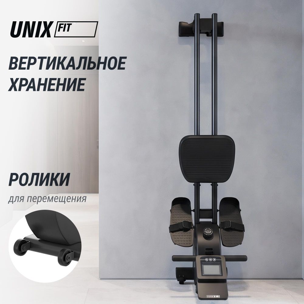 Гребной тренажер UNIX Fit механическая нагрузка / Techno Rower 360