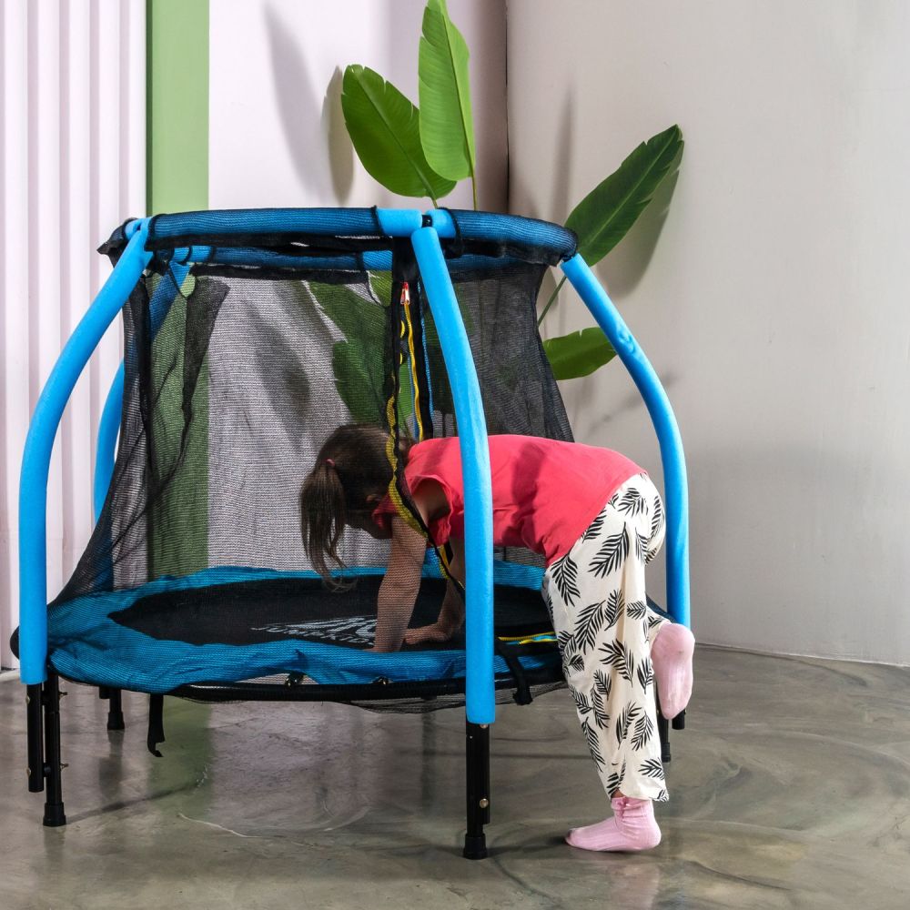 Фотографии Батут DFC JUMP KIDS 48" синий, сетка (120см)