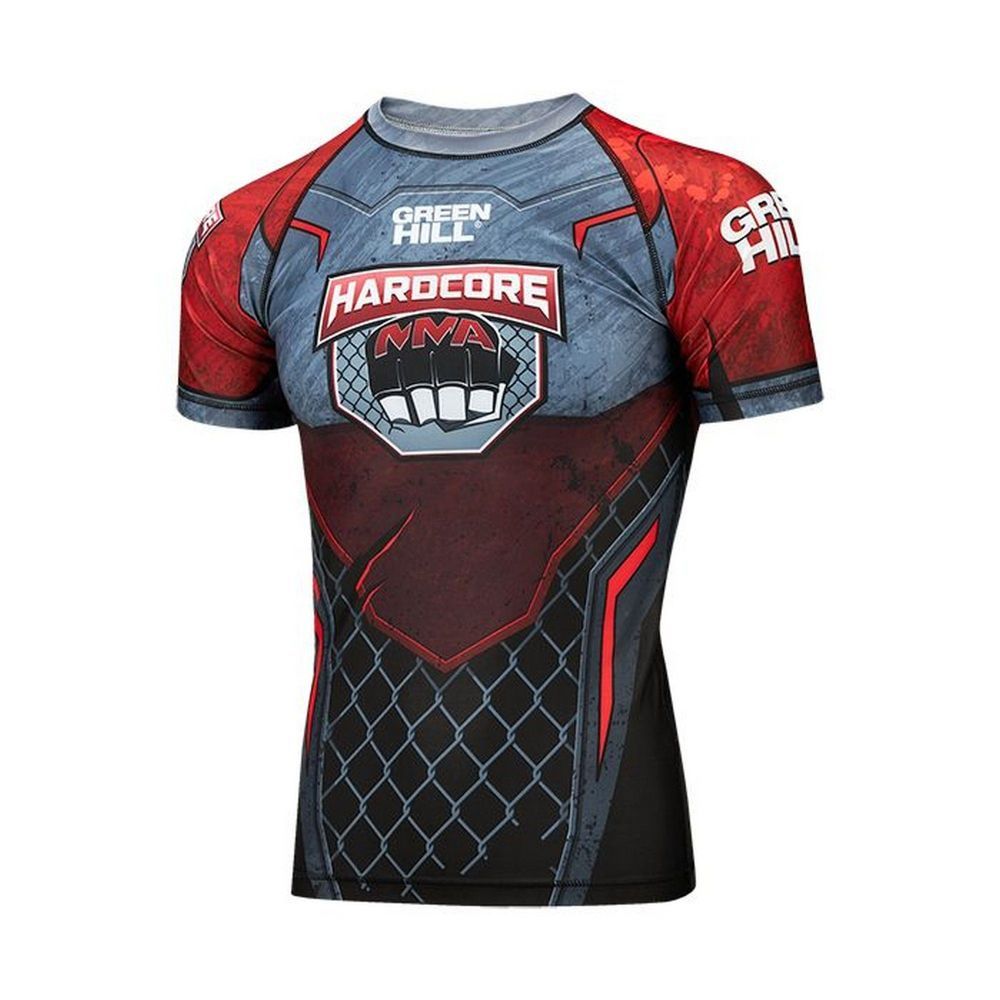 Фото Рашгард Green Hill Rash Guard Hardcore RGI-10569 черно-красный