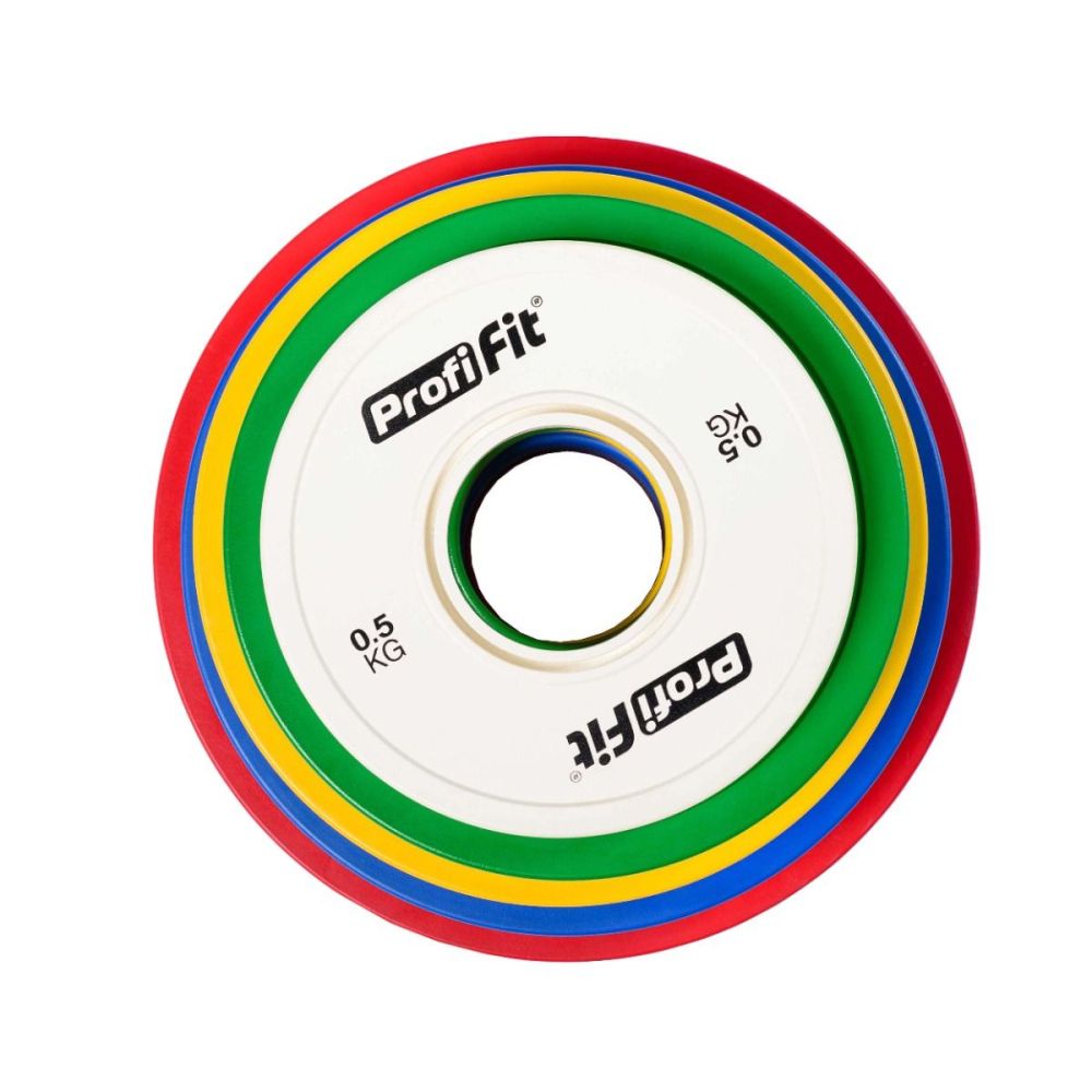 Диск профессиональный обрезиненный (цветной) D51 мм PROFI-FIT 1,5 кг