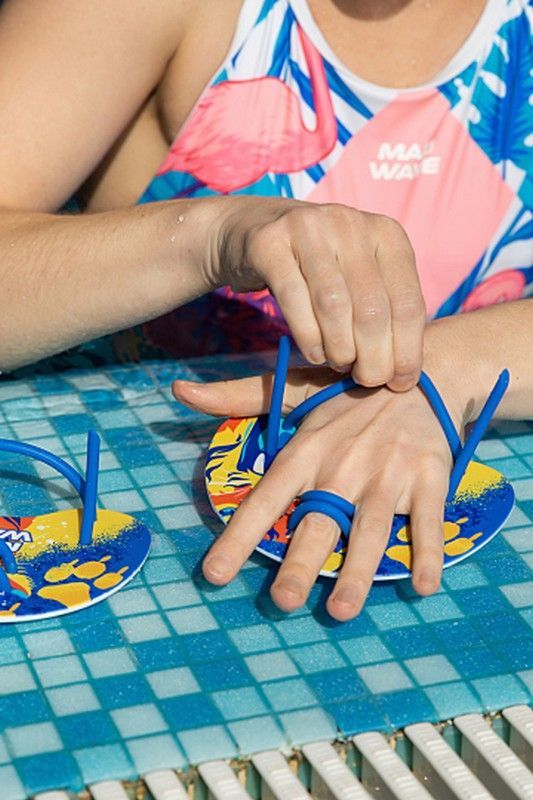 Фотографии Лопатки Mad Wave Paddles Finger Fun M0743 03 0 04W синий