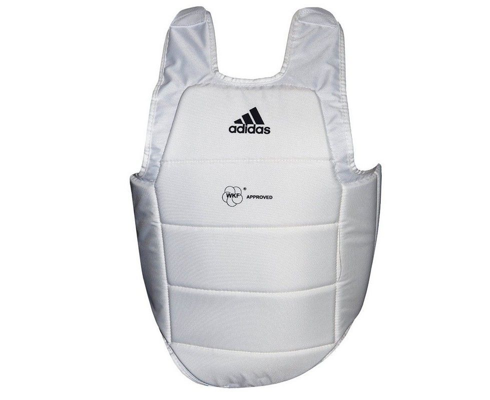 Фотографии Защита корпуса Adidas Chest Guard WKF белая adiP03