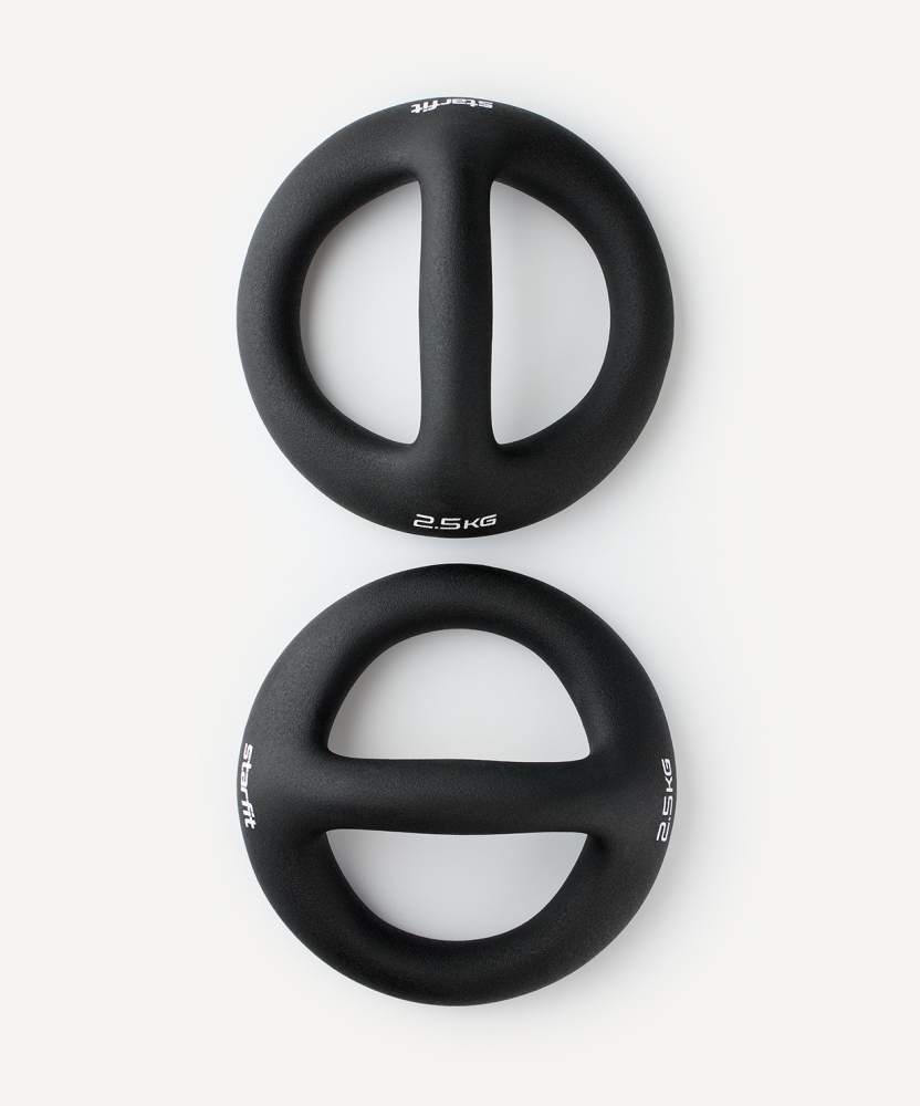 Фото Гантели-упоры для отжиманий DB-801 2,5 кг, черный