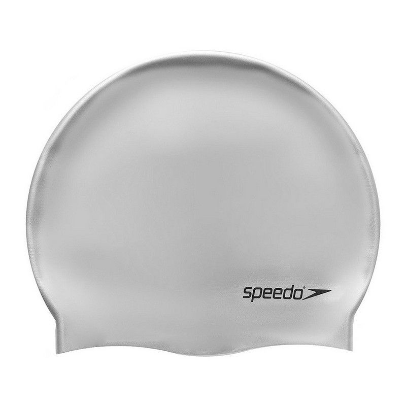 Фото Шапочка для плавания Speedo Plain Flat Silicone Cap 8-709911181 серебристый