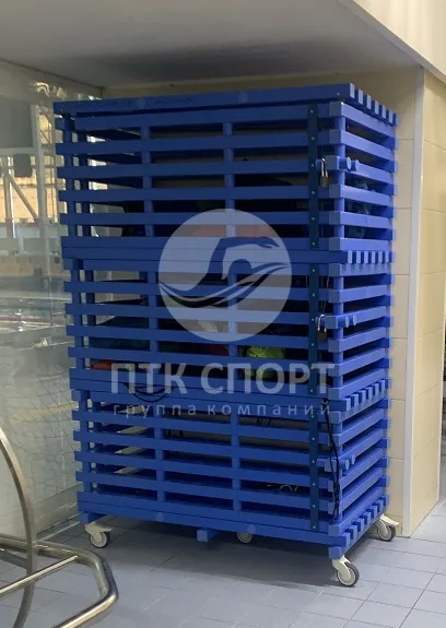 Фотографии Шкаф–стеллаж 3–секционный закрывающийся