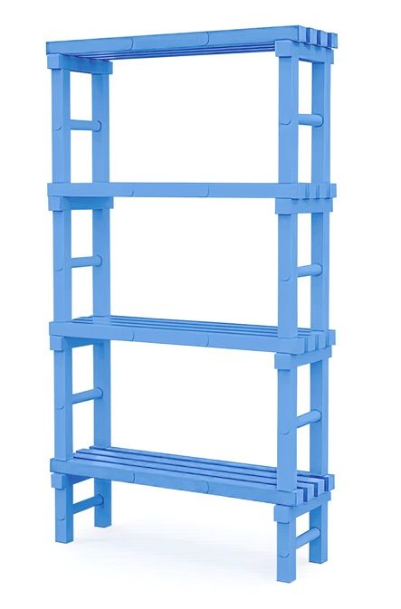 Фотографии Стеллаж пластиковый, 1 м
