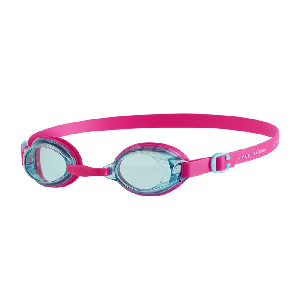 Фото Очки для плавания Speedo Jet Jr 8-09298B981A, голубые линзы, розовая оправа