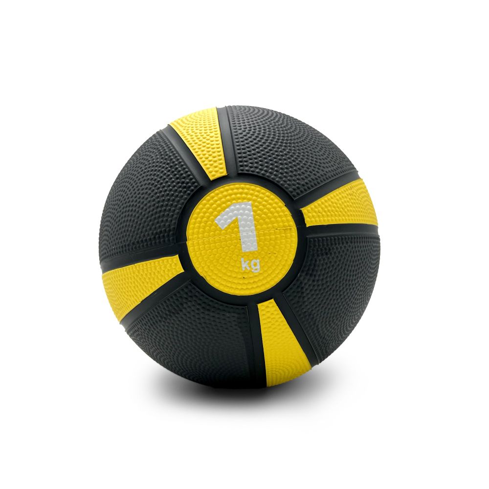 Медбол UNIX Fit PRO 1 кг жёлтый