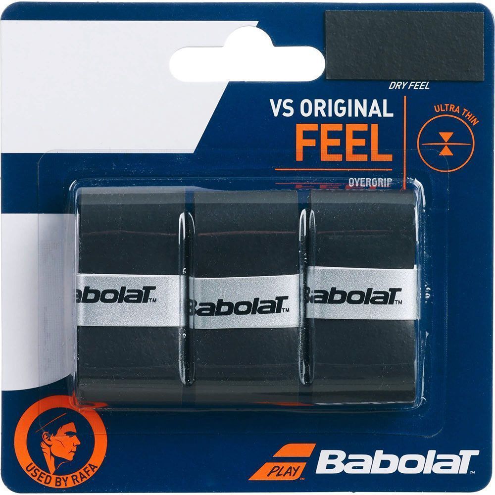 Фото Овергрип Babolat VS Grip Original x3, 653040-105, упак. по 3 шт, 0.43 мм, 110см, черный