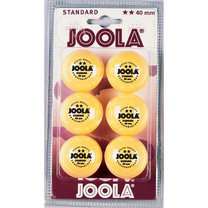 Фото Мячи для настольного тенниса Joola Standard** 6шт 44155 желтый