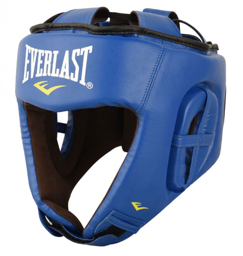 Фотографии Шлем для любительского бокса Everlast Amateur Competition PU син.