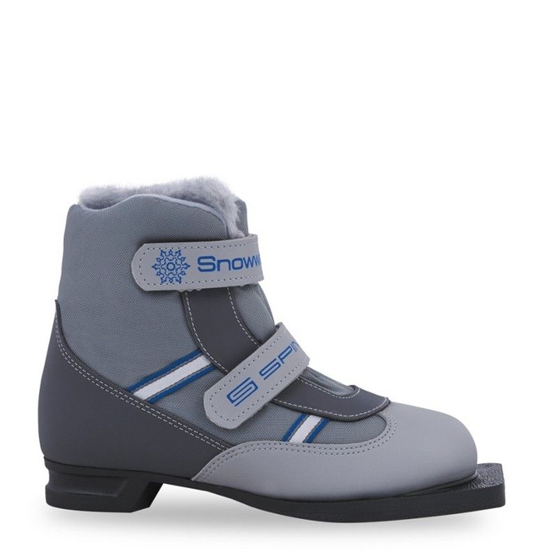 Фото Лыжные ботинки Spine NN75 Kids Velcro/Baby 104 серый