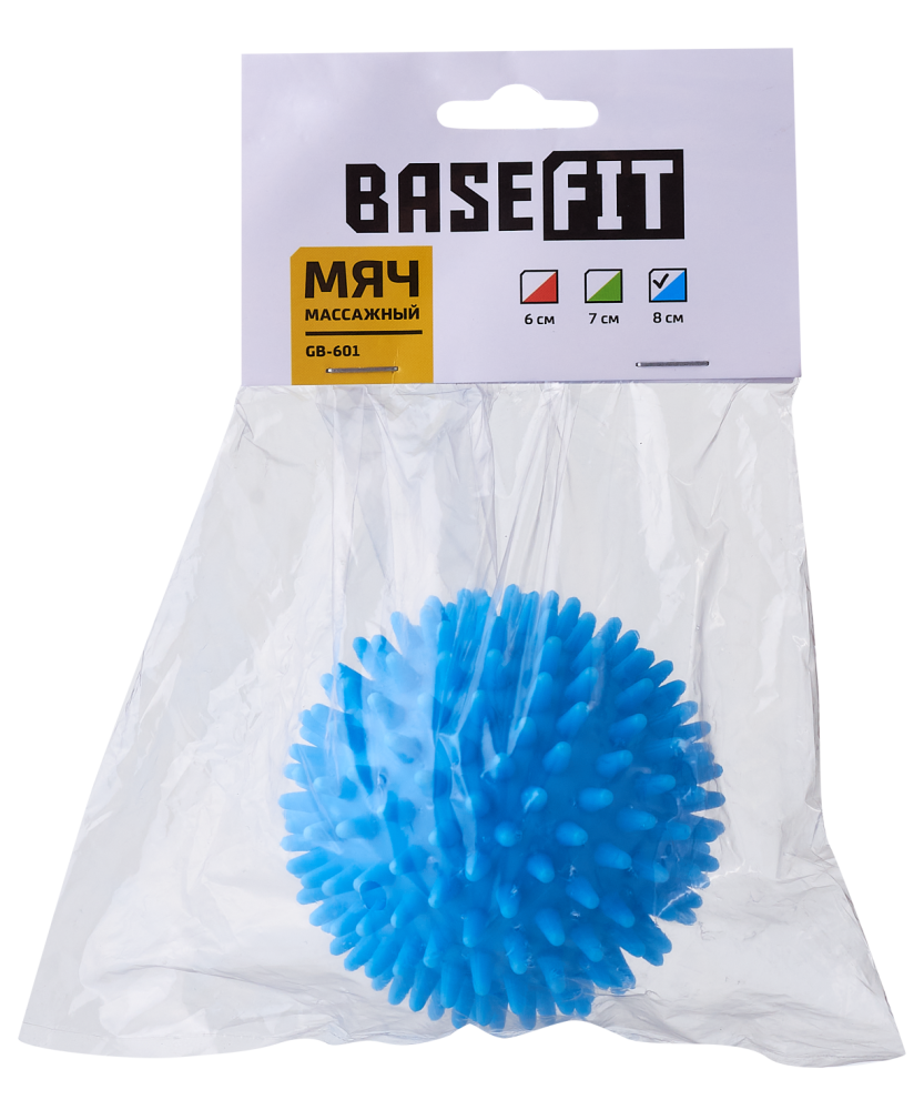 Фотографии Мяч массажный GB-601 8 см, синий