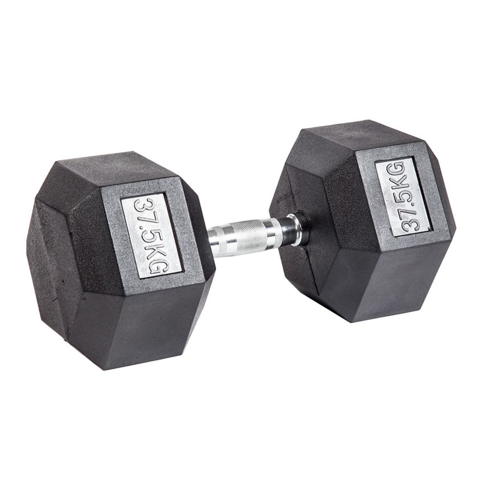 Фото Гантель гексагональная обрезиненная PROFI-FIT 37,5 кг