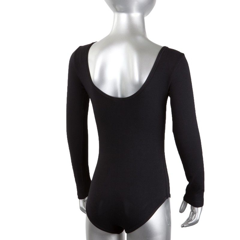 Фотографии Купальник гимнастический ComboSport длинный рукав черный GO-012