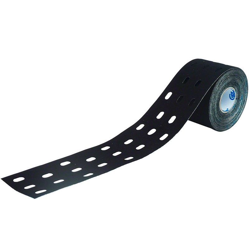 Фотографии Тейп кинезиологический CureTape Punch Black, перфорированный