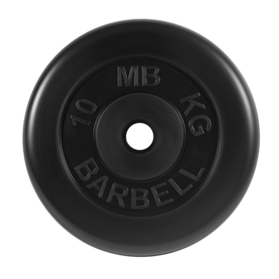 Диск обрезиненный d31мм MB Barbell MB-PltB31-10 10 кг черный