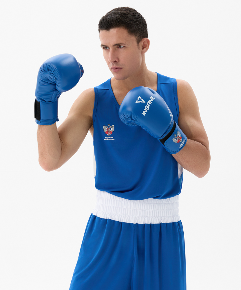 Фотографии Перчатки боксерские INSANE RBF, синий, 10 oz