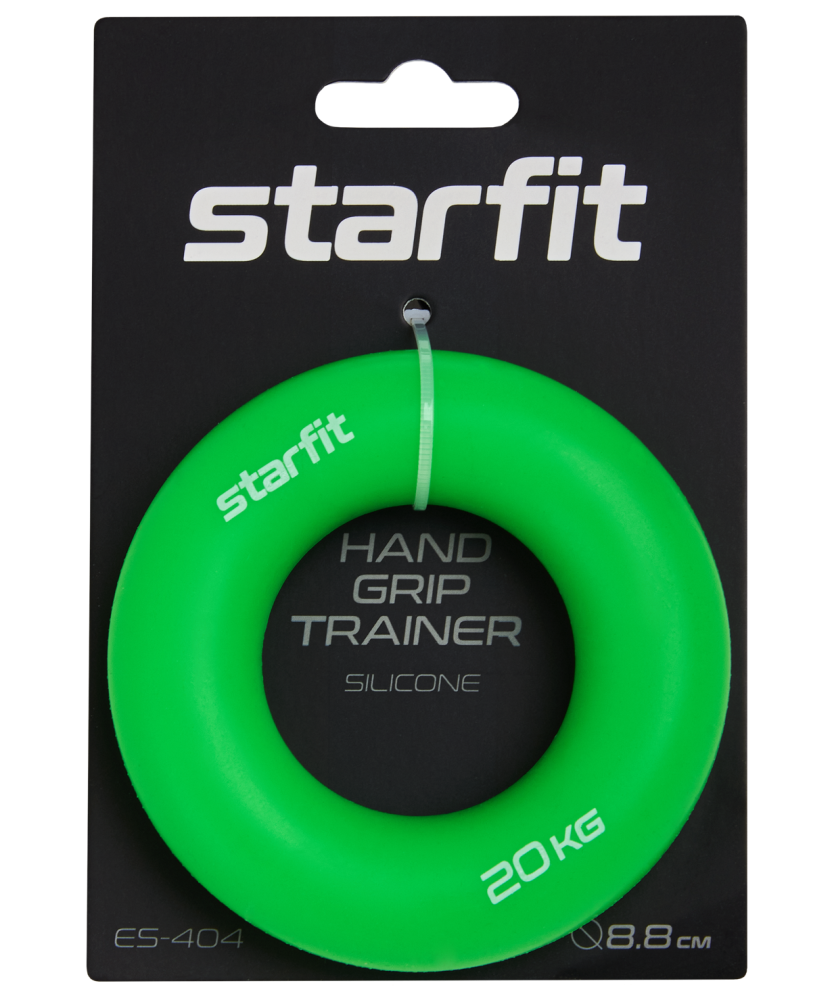 Фотографии Эспандер кистевой ES-404 Кольцо, 20 кг, силикагель, зеленый