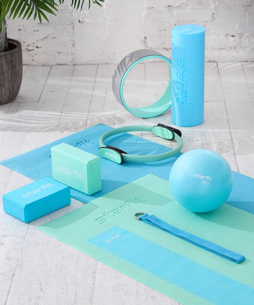 Фотографии Лента для пилатеса ES-201 1200x150x0,55 мм, синий пастель