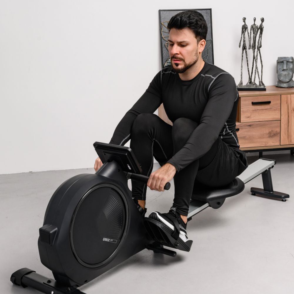 Гребной тренажер UNIX Fit электронная нагрузка / Techno Rower 410E